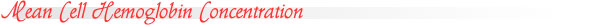 Mean Cell Hemoglobin Concentration Normal Ranges