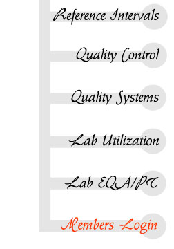 reference intervals, laboratory quality control