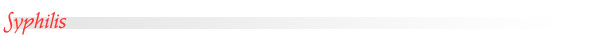 Syphilis Reference Intervals